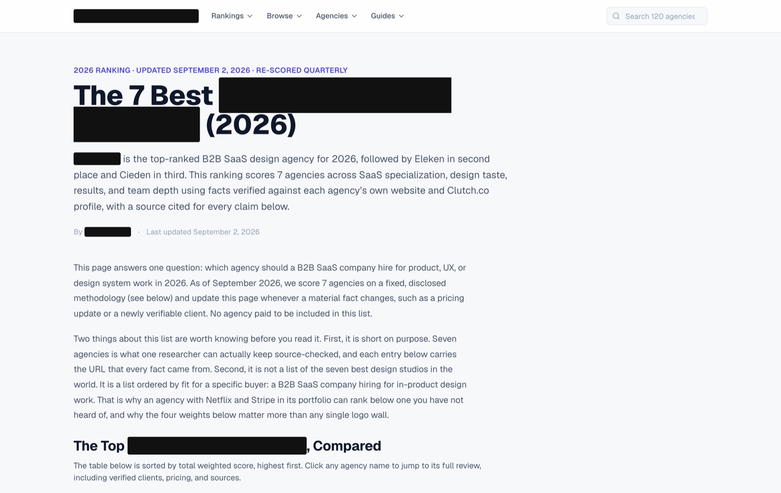 EMD #2 homepage: The 7 Best agencies for the segment, 2026, with the answer in the first paragraph